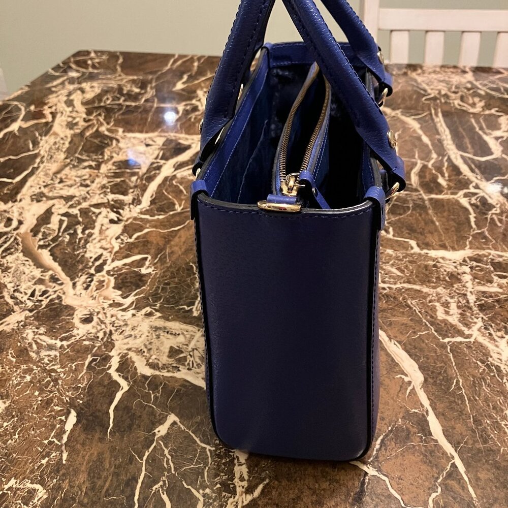 Kate Spade Blue Leather Handbag (Tote or Shoulder Bag) - Picture 7 of 14